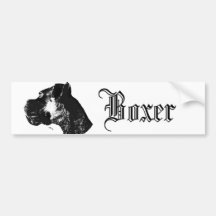 Boxer bumper sticker