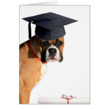 Boxer Class of 2010 Graduate greeting card