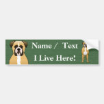 Boxer Dog Bumper Sticker