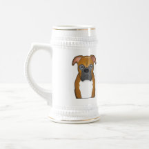 Boxer Dog Cartoon Coffee Mug