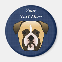 Boxer Dog Refrigerator Magnets