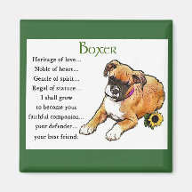 Boxer Gifts Magnets