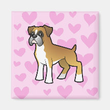 Boxer Love Magnets