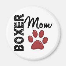 Boxer Mum 2 Fridge Magnet