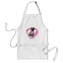 Boxer puppy apron