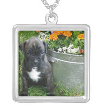 Boxer puppy necklaces