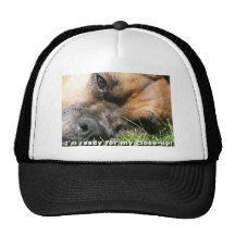 Boxer:  Ready for close-up Trucker Hats