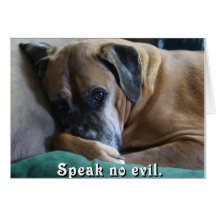 Boxer:  Speak No Evil Card