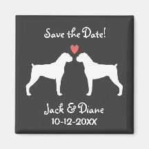 Boxers Wedding Save the Date Magnets