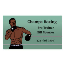 Boxing Business Card