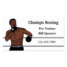 Boxing Business Card