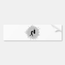 Boxing Scribble Style Bumper Stickers