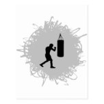 Boxing Scribble Style Post Cards