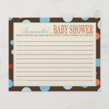Boy Advice Card OBB Personalized Flyer