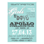 Boy and Girl Gymnastics Birthday Invitation