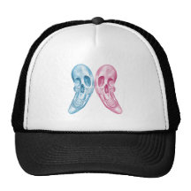 Boy and Girl Skulls Mesh Hat