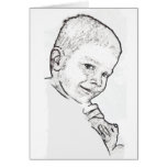 Boy and Teddy (Mark 10:14) Card