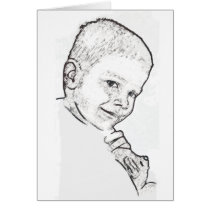 Boy and Teddy (Mark 10:14) cards