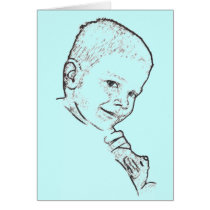 Boy and Teddy (Mark 10:14) cards