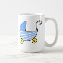 Boy Baby Stroller Coffee Mugs