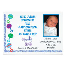 Boy Birth Announcement