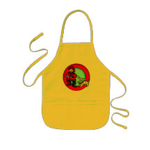 Boy Firefighter and Mascot Aprons