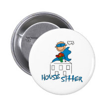 Boy Hero House Sitter Pin