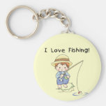 Boy I Love Fishing Tshirts and Gifts Key Chains