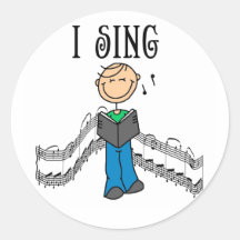 Boy I Sing Sticker