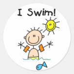 Boy I Swim Sticker