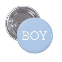 Boy in Blue | Baby Gender Reveal Party Buttons
