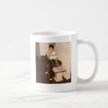 Boy on Phone 1980's Coffee Mug