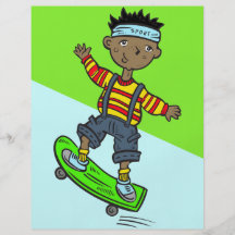 Boy On Skateboard Personalized Flyer