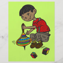 Boy Playing With Toys Flyer Design