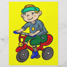 Boy Riding Tricycle Flyers