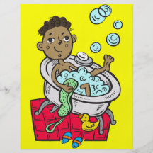 Boy Taking Bath Flyer