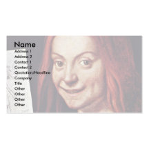 Boy With A Drawing., By Caroto Giovanni Francesco Business Card Template