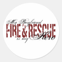 Boyfriend Hero - Fire & Rescue Sticker