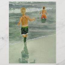 Boys at the beach flyers