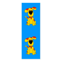 Boys Baby Kid's Puppy Dogs Business Card Template