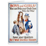 Boys,Girls And Uncle Sam Cards