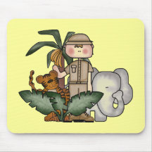 Boys Jungle Safari Tshirts and Gifts Mouse Pads