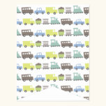 Boys Toys Kid's Birthday Party Bunting Banner Dots postcards