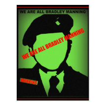 Bradley Manning Design Postcard