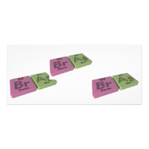 Brag as Bra Bromine and Ag Silver Custom Rack Cards