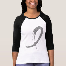 Brain Cancer's Grey Ribbon A4 T Shirt