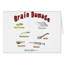 Brain Damage Light Greeting Cards