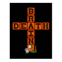 Brain Death Cross Postcard