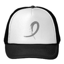 Brain Tumour's Grey Ribbon A4 Mesh Hat