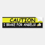 Brake For ANGELS Bumper Sticker